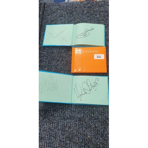 949 - 3 Autograph Books