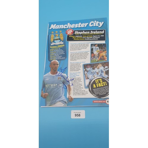 958 - Signed Stephen Ireland, Tevez and 1 Other