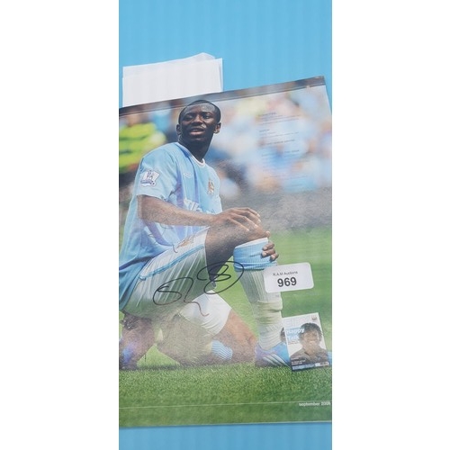 969 - MCFC Signed Programs x3 Multi Signatures.