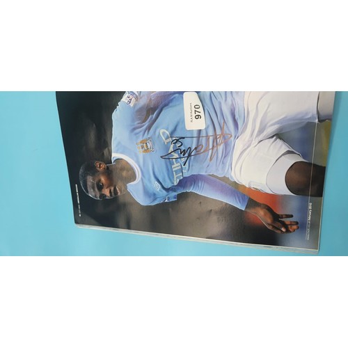 970 - MCFC Signed Programs x3 Multi Signatures.