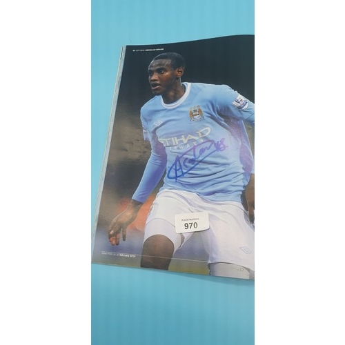 970 - MCFC Signed Programs x3 Multi Signatures.