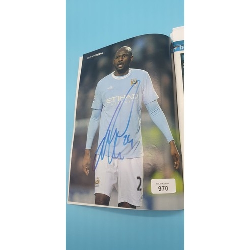 970 - MCFC Signed Programs x3 Multi Signatures.