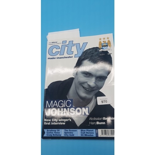 970 - MCFC Signed Programs x3 Multi Signatures.