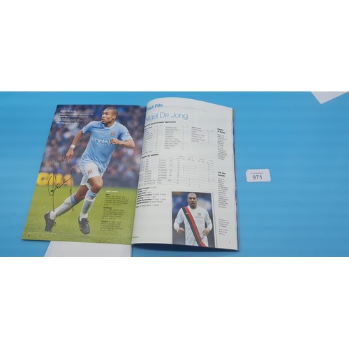 971 - MCFC Signed Programs x2 Multi Signatures.