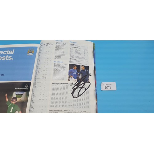 971 - MCFC Signed Programs x2 Multi Signatures.