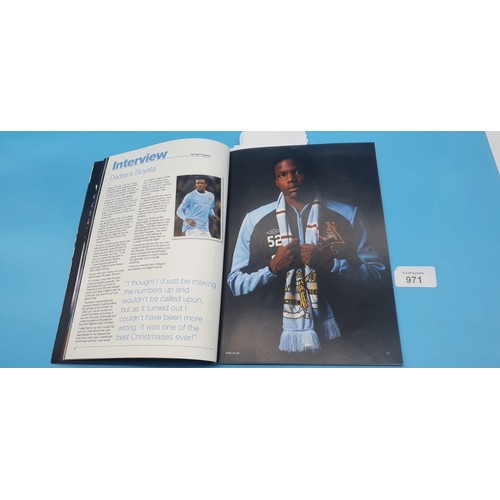 971 - MCFC Signed Programs x2 Multi Signatures.