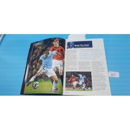 971 - MCFC Signed Programs x2 Multi Signatures.