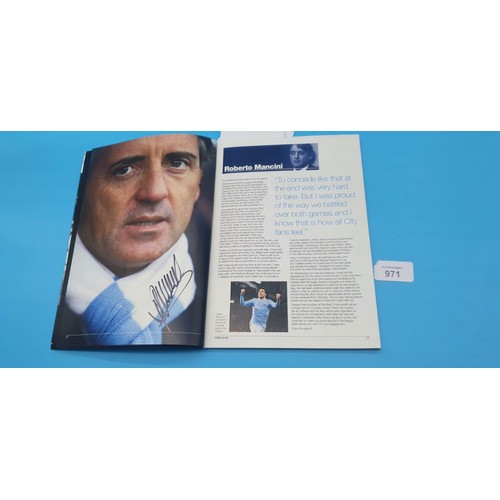 971 - MCFC Signed Programs x2 Multi Signatures.