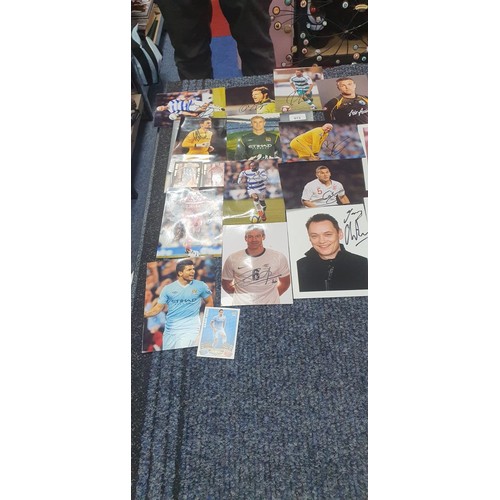 973 - Selection Of Football and TV Star Autographs.