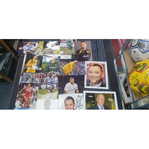 973 - Selection Of Football and TV Star Autographs.