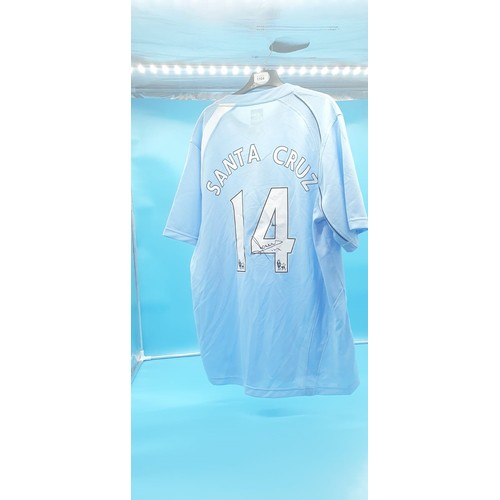 1104 - MCFC Football Shirt Size L 1 Signature