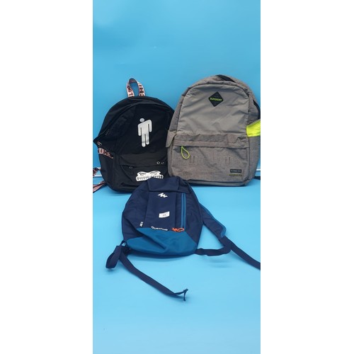 634 - 3 As New School Bags/Rucksacks