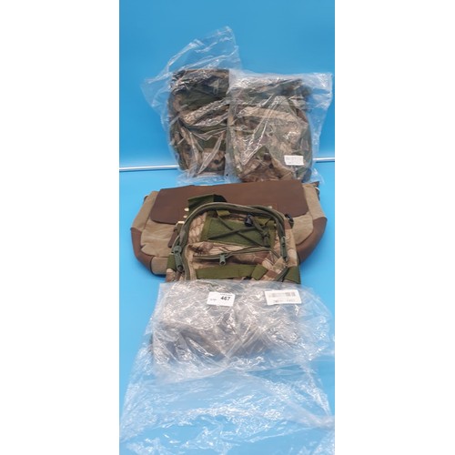 467 - 1 Brief Case Bag and 3 Small Ruck Sacks