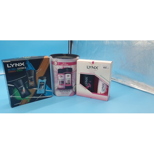 454 - Lynx Gift Sets x3 Africa, Attract and Attract For Her.