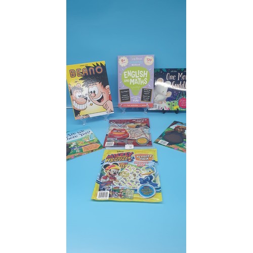 327 - 5 Kids Books and 2 Disney Activity Packs