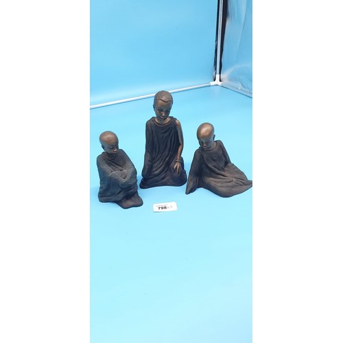 798 - 3 x Series Of Soul Journey Malomalcia Figurines Mahin