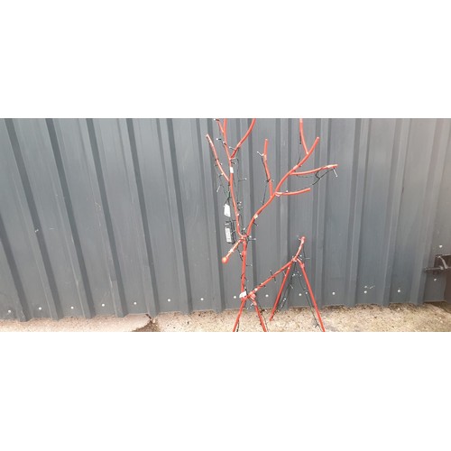 205 - Light Up Steel Framed Red Reindeer