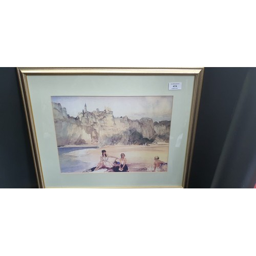 474 - Framed William Russell Print First Arrivals