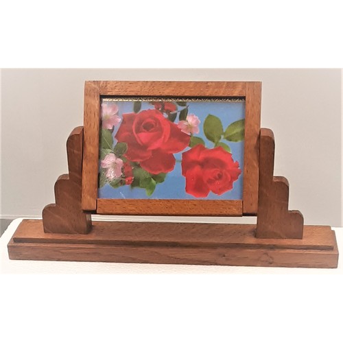 61 - Vintage Wooden Art Deco Photo Frame