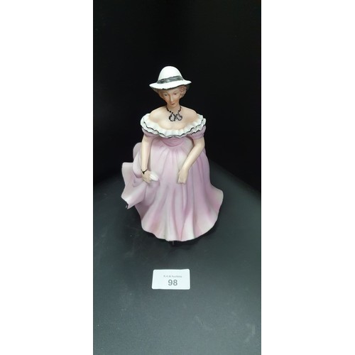 98 - Lady Figurine In A Pink Dress