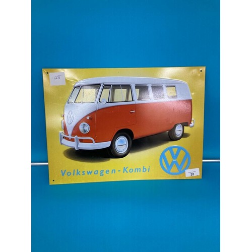 28 - Metal campervan sign