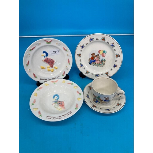 39 - Beatrix Potter Dish and Plate Set and 3 Plates