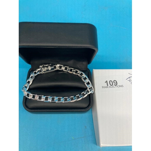 109 - Silver Toned Bracelet New In Box