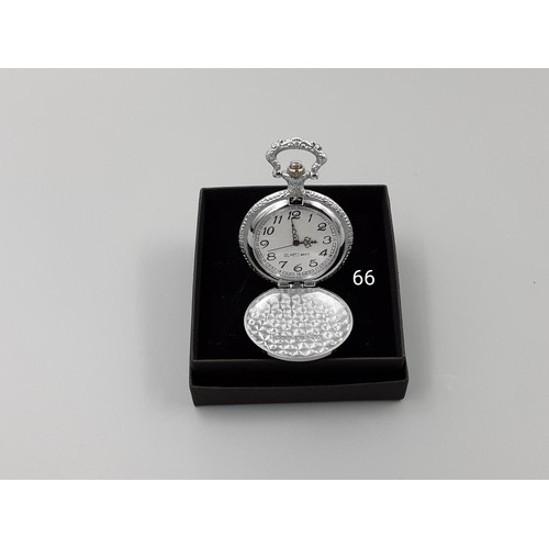 66 - Quartz Pocket Watch - Requires battery