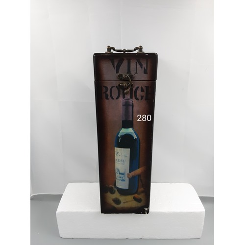 280 - Wine Box with Bottle of Rose Wine