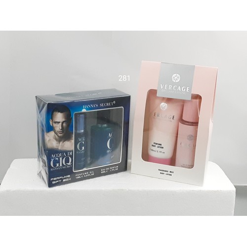 281 - Ladies Vercage Gift Set + Mens GIQ Gift Set