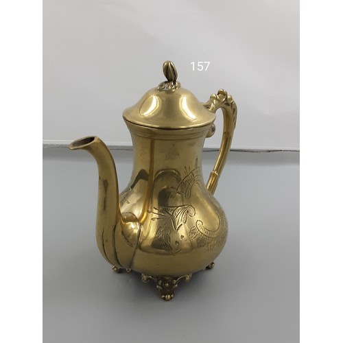 157 - Ornate SP Teapot