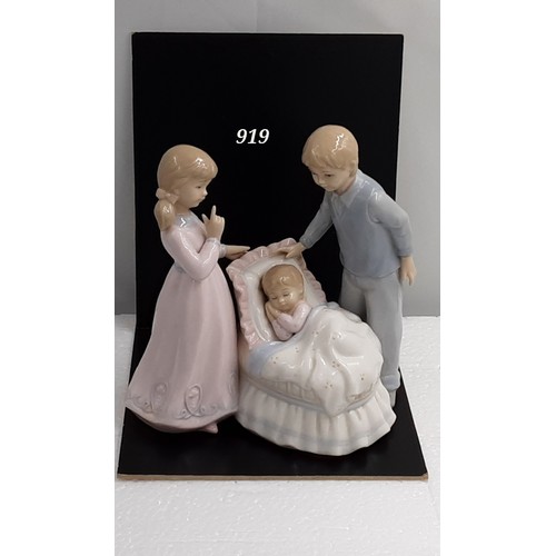 919 - Leonardo collection figure of “hush little baby “