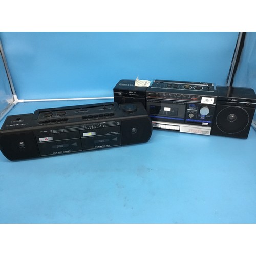 39 - 2 Vintage Radio Cassettes (1 Aiwa and 1 Crown)