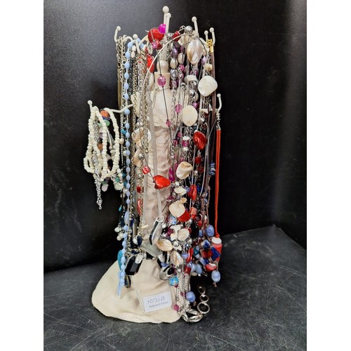 1031B - Stand Full Of Fashion and Vintage Jewellery Necklaces Etc (Stand not included)