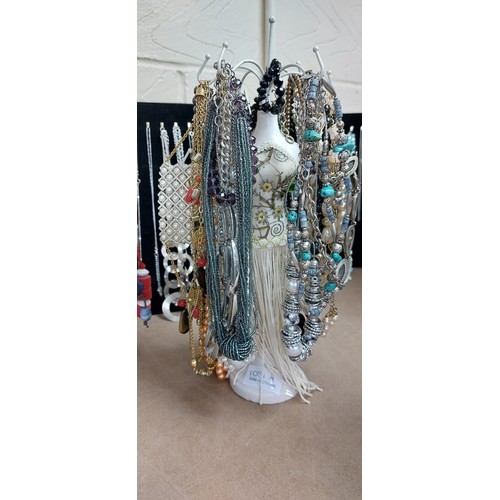 1031A - Stand Full Of Fashion and Vintage Jewellery (stand not included)