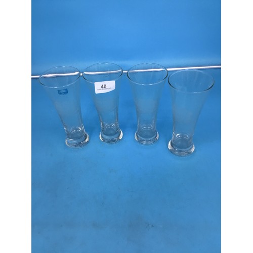 40 - 4 Ship Glasses New In Box