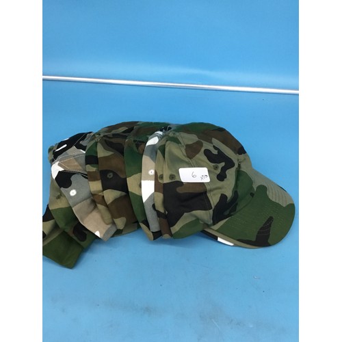 6 - Pack Of 10 Camouflage Hats