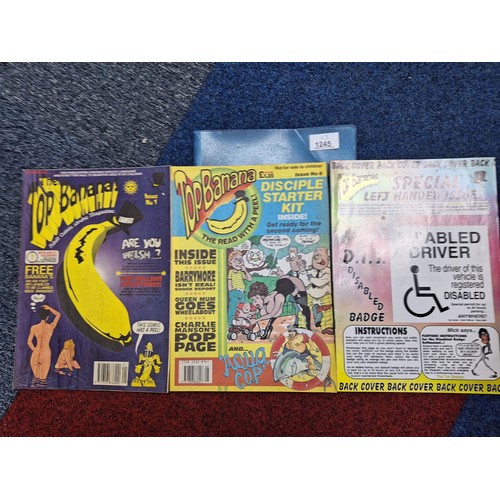 1245 - Vintage adult comics top banana issue 1,+ special edition + issue 8