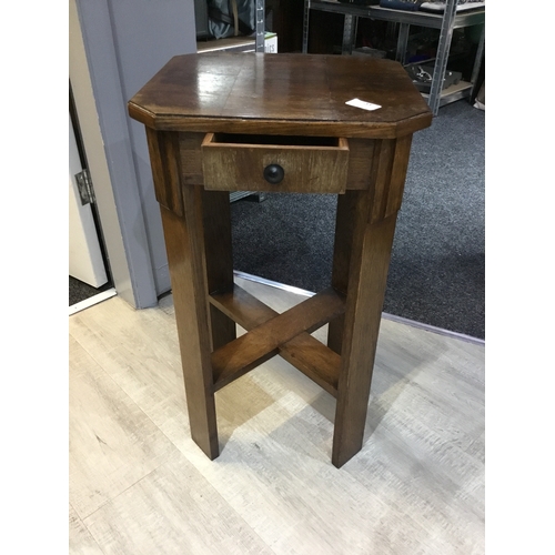 33 - Bedside or Hallway Table In Oak with a Drawer