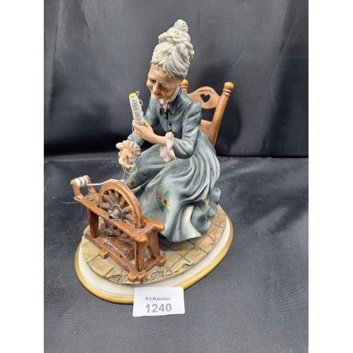 1240 - Vintage Capodimonte Spinster Sewing