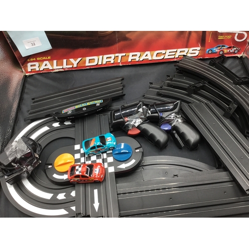 32 - Micro Scalextric Rally Dirt Racers Set