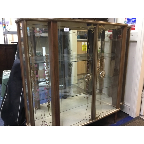 122 - Vintage/Antique Art Deco Style Display Cabinet