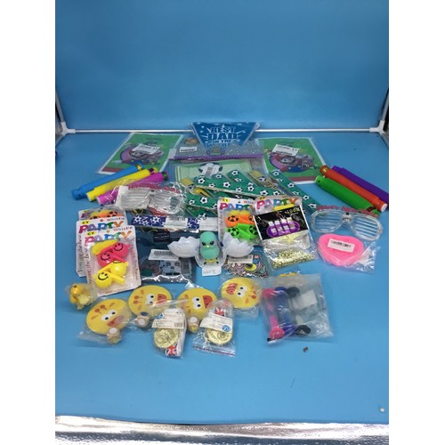 460B - Assortment of Party Items, Bags, Whistles, Glasses, Snap Bands etc.