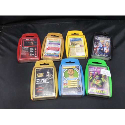 201 - Vintage Top Trumps Games x7