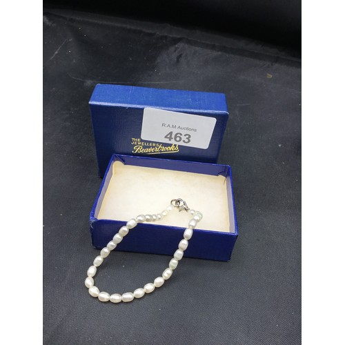 463 - Boxed Genuine Pearl Bracelet