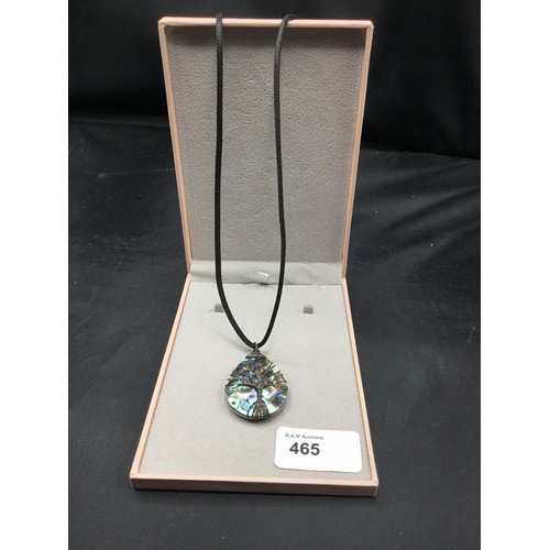 465 - Boxed Genuine Abalone Shell Necklace