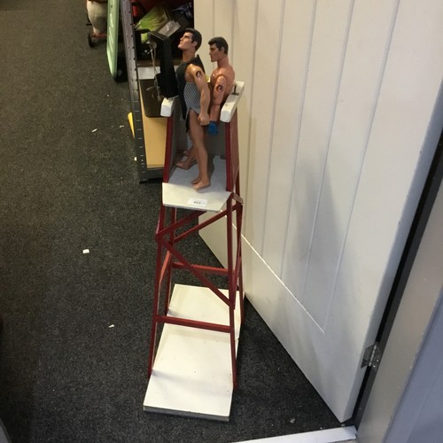 493 - Vintage Action Man Platform and 2 Figures