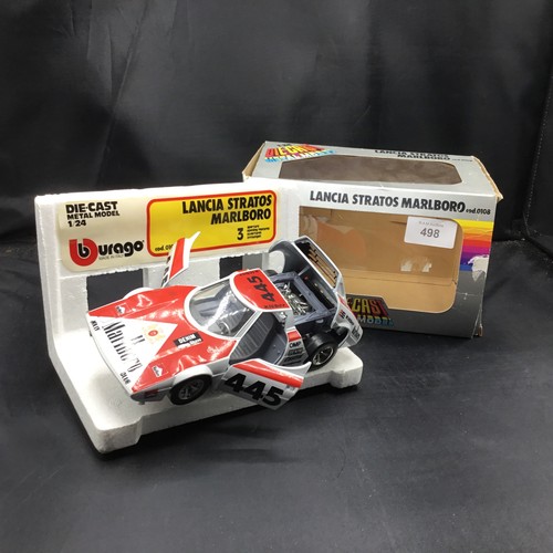 498 - Boxed Collectable Burago Car Laneia