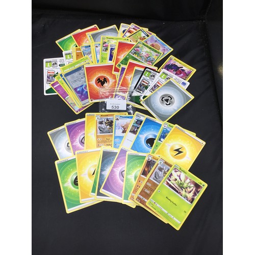 530 - Genuine Pokémon Cards x40 Some In Protective Sleeves