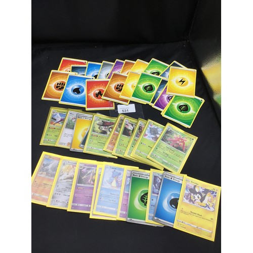 531 - Genuine Pokémon Cards x40 Some In Protective Sleeves